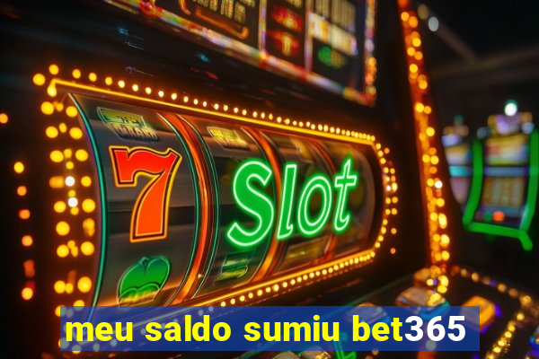 meu saldo sumiu bet365